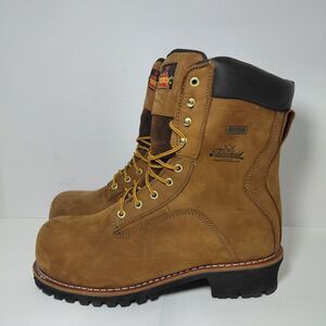 Thorogood 8" Logger Safety Toe Leather Boots 804-3556 Men's Size 10M